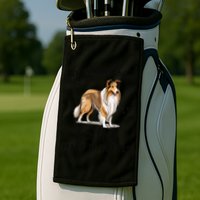 Life Can Be Rough Collies Make It Better Rough Collie Golf Towel