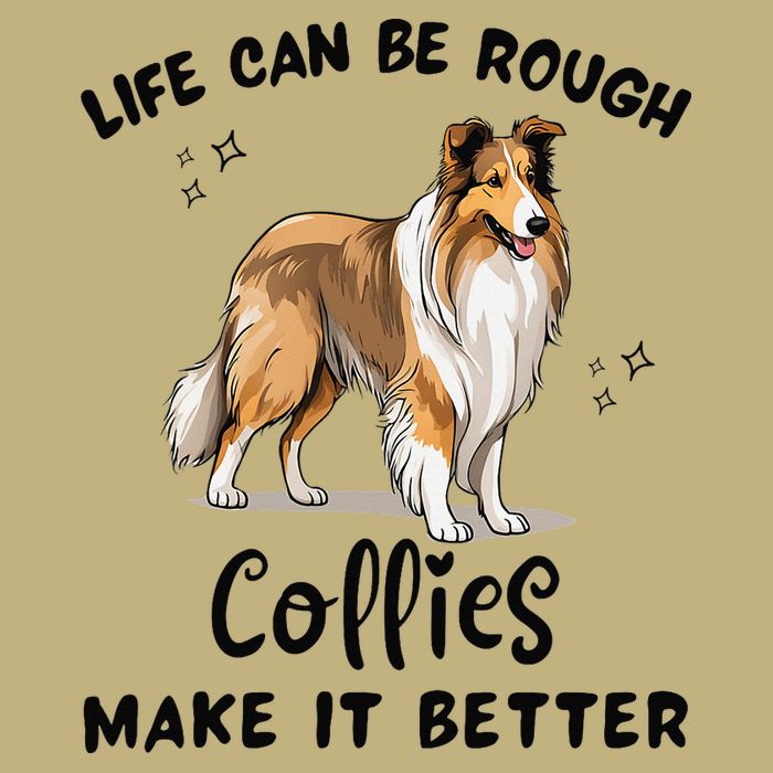 Life Can Be Rough Collies Make It Better Rough Collie Cooling Performance Crew T-Shirt