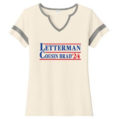 Letterman Cousin Brad 2024 Ladies Halftime Notch Neck Tee