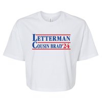 Letterman Cousin Brad 2024 Bella+Canvas Jersey Crop Tee