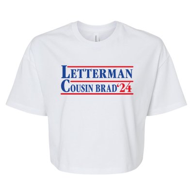 Letterman Cousin Brad 2024 Bella+Canvas Jersey Crop Tee