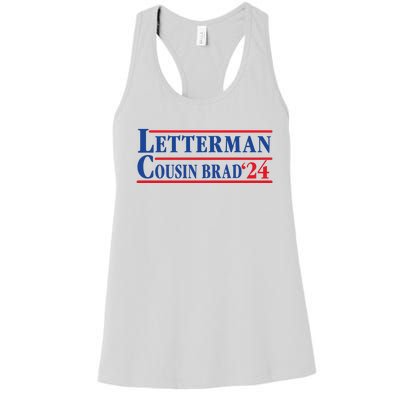 Letterman Cousin Brad 2024 Women's Racerback Tank