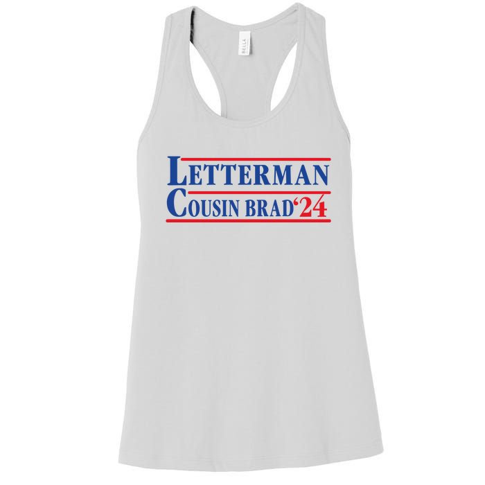 Letterman Cousin Brad 2024 Women's Racerback Tank