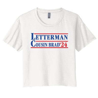 Letterman Cousin Brad 2024 Women's Crop Top Tee