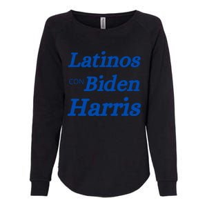 Latinos Con Biden Harris Womens California Wash Sweatshirt