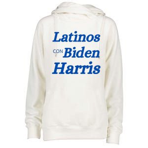 Latinos Con Biden Harris Womens Funnel Neck Pullover Hood