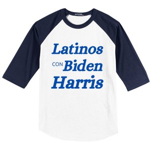 Latinos Con Biden Harris Baseball Sleeve Shirt