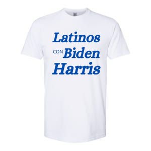 Latinos Con Biden Harris Softstyle CVC T-Shirt