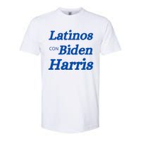 Latinos Con Biden Harris Softstyle CVC T-Shirt