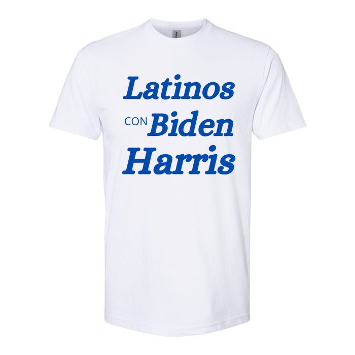 Latinos Con Biden Harris Softstyle CVC T-Shirt