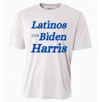 Latinos Con Biden Harris Cooling Performance Crew T-Shirt