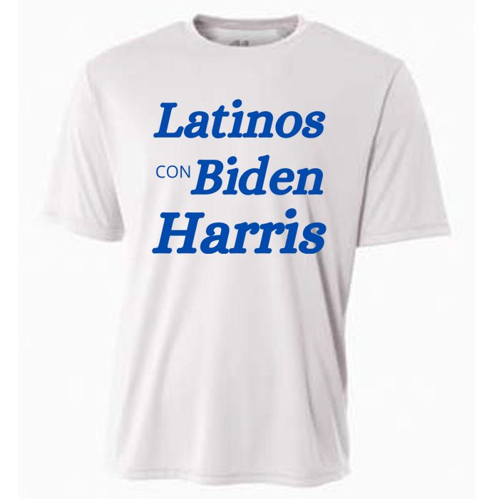 Latinos Con Biden Harris Cooling Performance Crew T-Shirt