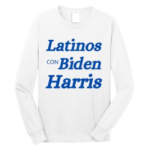 Latinos Con Biden Harris Long Sleeve Shirt