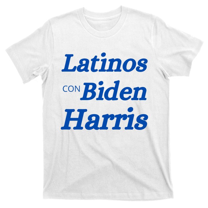 Latinos Con Biden Harris T-Shirt