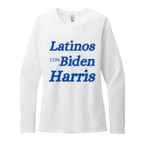 Latinos Con Biden Harris Womens CVC Long Sleeve Shirt