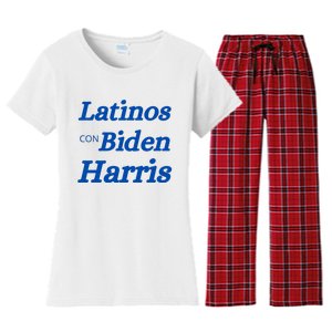 Latinos Con Biden Harris Women's Flannel Pajama Set