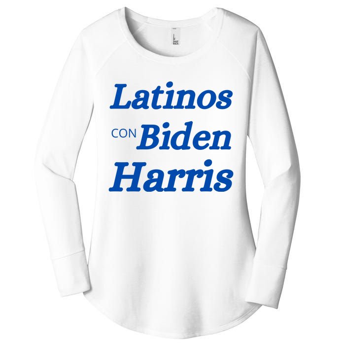 Latinos Con Biden Harris Women's Perfect Tri Tunic Long Sleeve Shirt