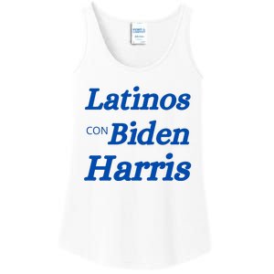 Latinos Con Biden Harris Ladies Essential Tank