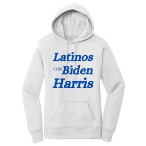 Latinos Con Biden Harris Women's Pullover Hoodie