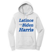 Latinos Con Biden Harris Women's Pullover Hoodie