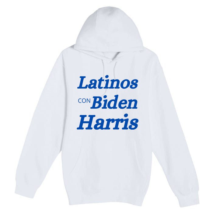 Latinos Con Biden Harris Premium Pullover Hoodie