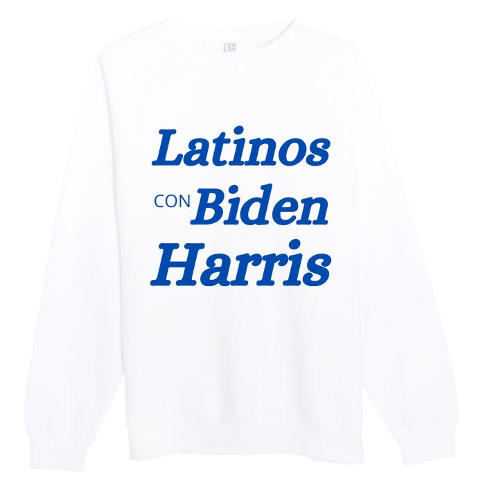 Latinos Con Biden Harris Premium Crewneck Sweatshirt