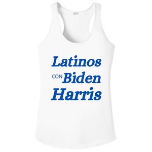 Latinos Con Biden Harris Ladies PosiCharge Competitor Racerback Tank