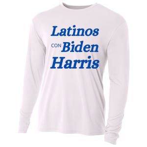 Latinos Con Biden Harris Cooling Performance Long Sleeve Crew