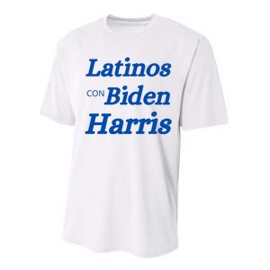 Latinos Con Biden Harris Performance Sprint T-Shirt