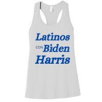 Latinos Con Biden Harris Women's Racerback Tank