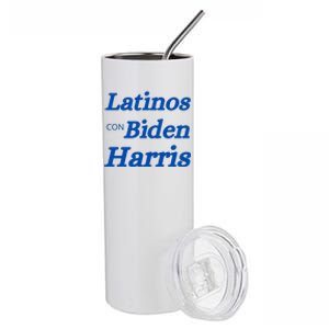 Latinos Con Biden Harris Stainless Steel Tumbler