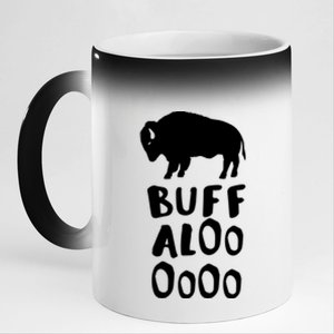 Lucky Casino Buffalo Design Gift 11oz Black Color Changing Mug