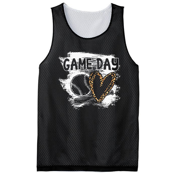 Leopard Cheetah Baseball Fan Baseball Player Mesh Reversible Basketball Jersey Tank