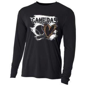 Leopard Cheetah Baseball Fan Baseball Player Cooling Performance Long Sleeve Crew