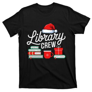 Library Crew Book Lovers Librarian Xmas Holiday Christmas T-Shirt