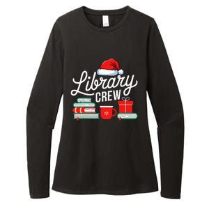 Library Crew Book Lovers Librarian Xmas Holiday Christmas Womens CVC Long Sleeve Shirt