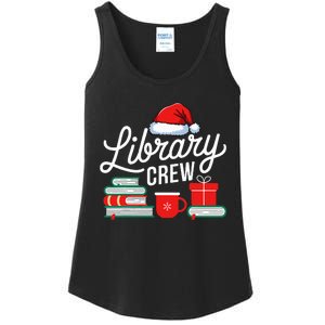 Library Crew Book Lovers Librarian Xmas Holiday Christmas Ladies Essential Tank