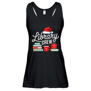 Library Crew Book Lovers Librarian Xmas Holiday Christmas Ladies Essential Flowy Tank