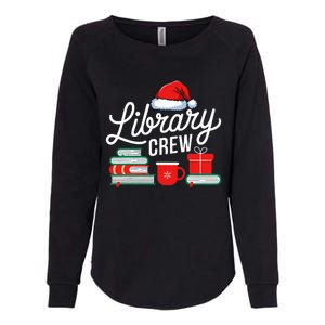 Library Crew Book Lovers Librarian Xmas Holiday Christmas Womens California Wash Sweatshirt