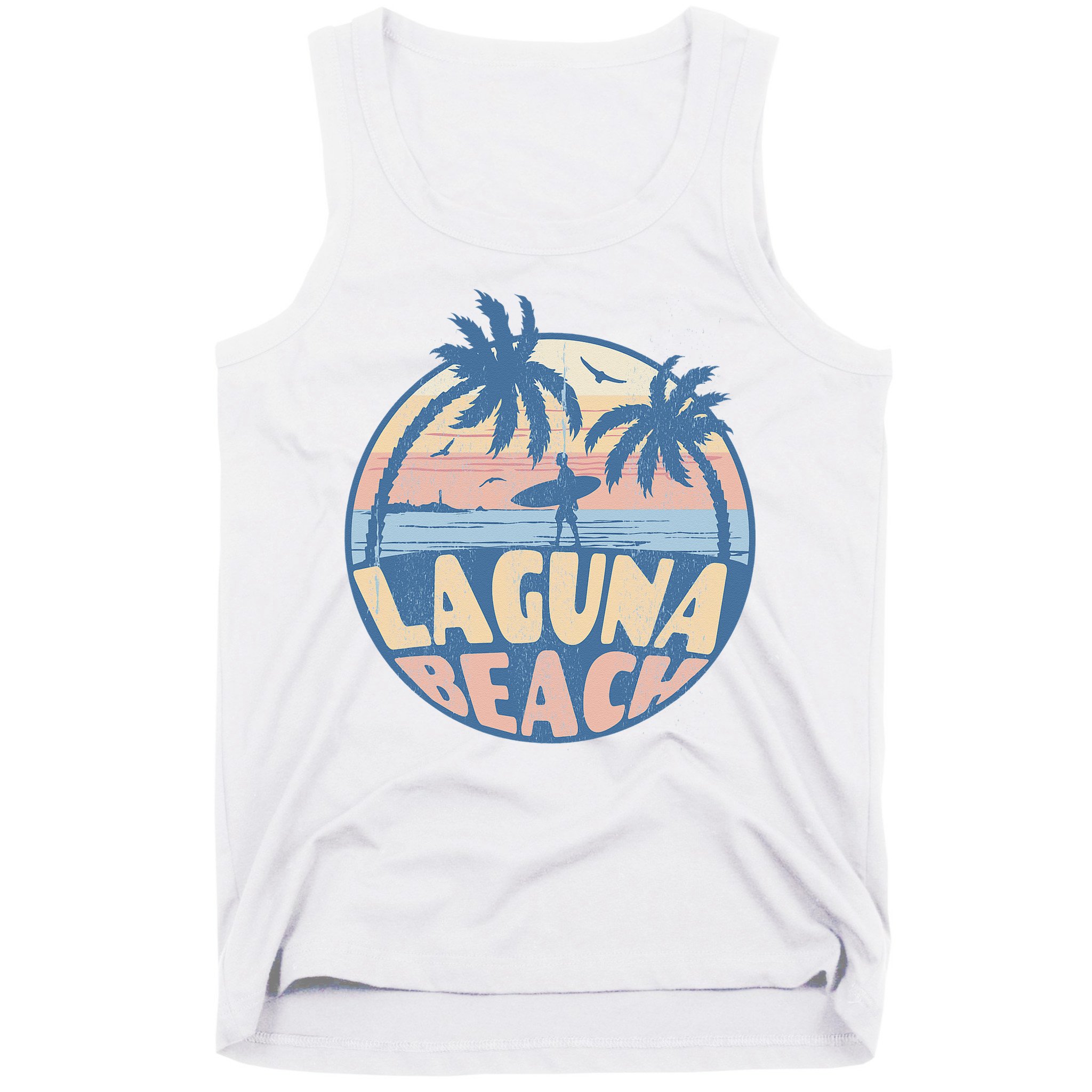 Laguna California Beach Surf Summer Vacation Vintage Tank Top