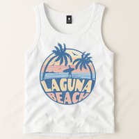 Laguna California Beach Surf Summer Vacation Vintage Tank Top