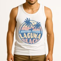 Laguna California Beach Surf Summer Vacation Vintage Tank Top