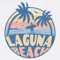 Laguna California Beach Surf Summer Vacation Vintage Tank Top