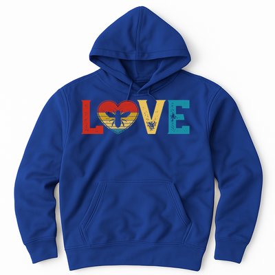 Love Cute Bee Lover Animals Heart Valentine's Day Cute Gift Hoodie