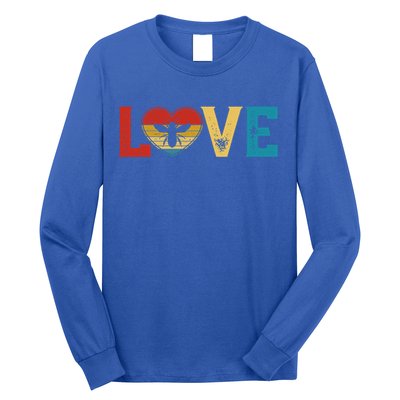 Love Cute Bee Lover Animals Heart Valentine's Day Cute Gift Long Sleeve Shirt