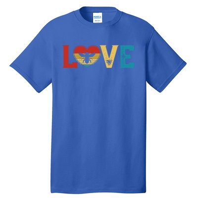 Love Cute Bee Lover Animals Heart Valentine's Day Cute Gift Tall T-Shirt