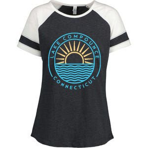 Lake Compounce Connecticut Outdoors Enza Ladies Jersey Colorblock Tee