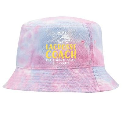 Lacrosse Coach Coaching Lacrosse Player Stick Quote Tie-Dyed Bucket Hat