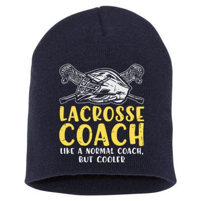 Lacrosse Coach Coaching Lacrosse Player Stick Quote Short Acrylic Beanie