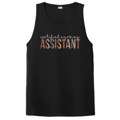 Leopard CNA Certified Nursing Assistant Healthcare Workers PosiCharge Competitor Tank